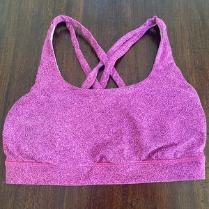 🌸pink/purple speckle lululemon bra🌸